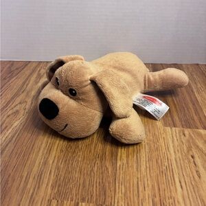 Melissa And Doug Brown Puppy Stuffed Animal Lying Down Dog Plush 9 Inches Long